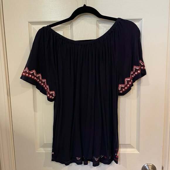 LOFT peasant shirt; sz LARGE; great condition - Picture 2 of 2